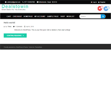 Tablet Screenshot of dealstowin.com